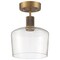 Access Lighting Port Nine Chardonnay, Chardonnay LED SemiFlush, Antique Brushed Brass Finish, Clear Glass 63147LEDD-ABB/CLR - alternate 5